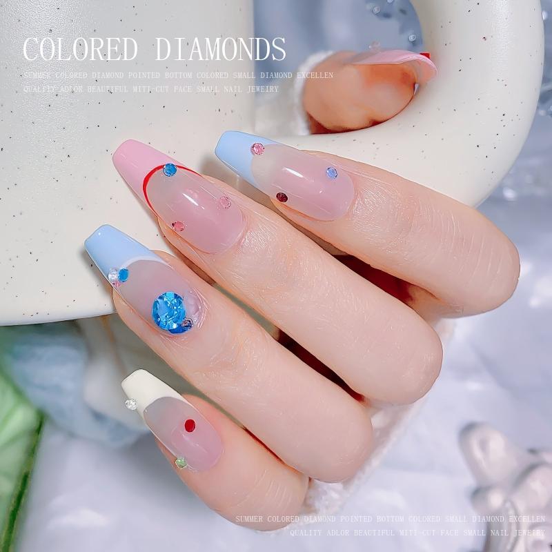 Crystal Nail Beads for Manicure Mini Beads Nail Art Accessories
