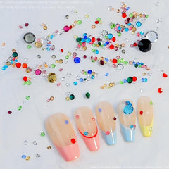 Crystal Nail Beads for Manicure Mini Beads Nail Art Accessories