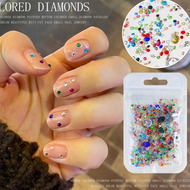 Crystal Nail Beads for Manicure Mini Beads Nail Art Accessories