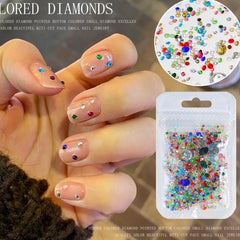 Crystal Nail Beads for Manicure Mini Beads Nail Art Accessories