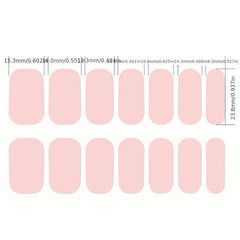 Bronzing Flower Nail Polish Stickers Self Adhesive Decal Strips for Women/Girls