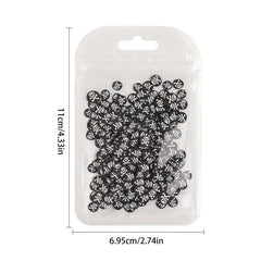 Halloween Nail Art Slice Skull Spider Web Ghost Nail Sequins