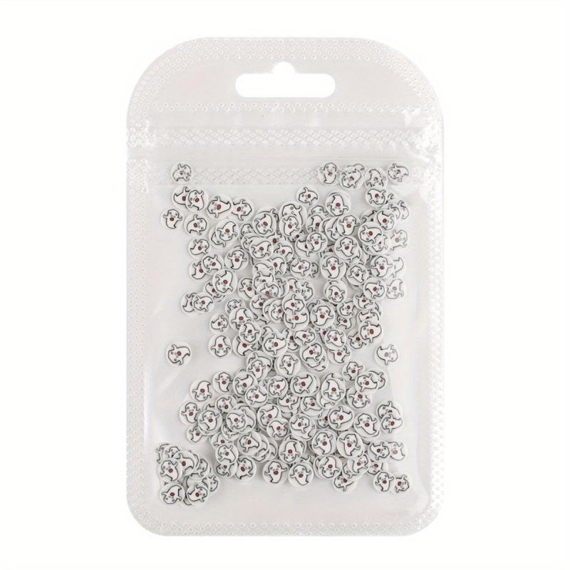 Halloween Nail Art Slice Skull Spider Web Ghost Nail Sequins