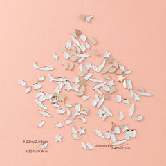 60 Pcs Flat Back Crystal Rhinestones Transparent Glass Gems Nail Art Rhinestones