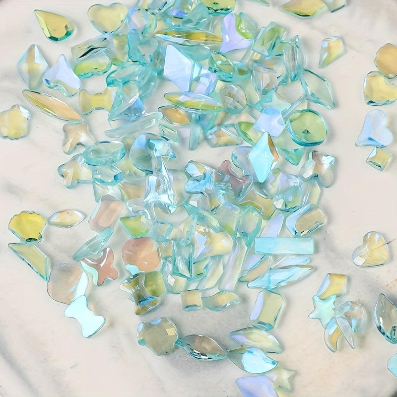 3D Nail Art Aurora Rhinestones Shapes Mixed Nail Crystal Crafts