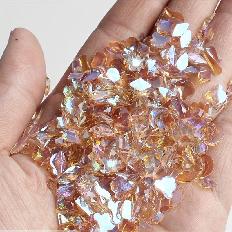 3D Nail Art Aurora Rhinestones Shapes Mixed Nail Crystal Crafts