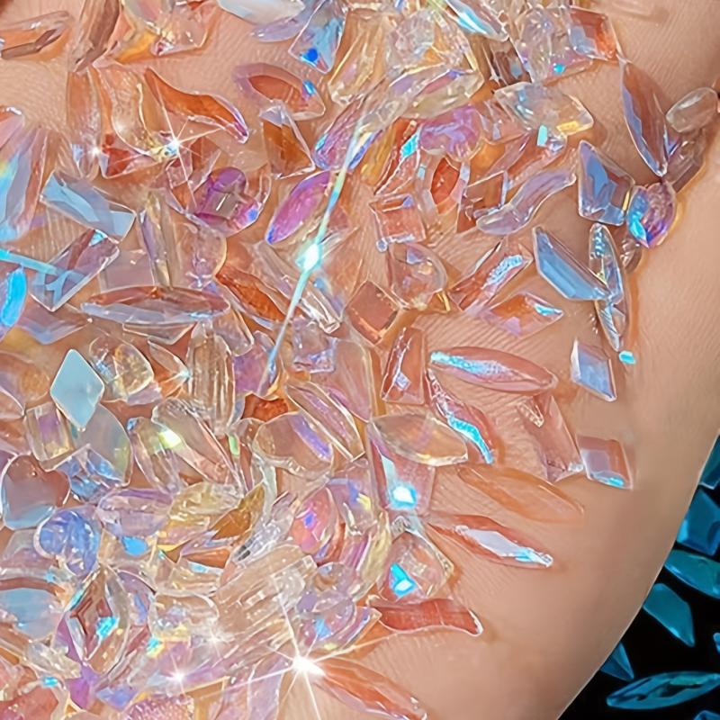 3D Nail Art Aurora Rhinestones Shapes Mixed Nail Crystal Crafts