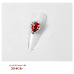 3D Alloy Nail Charms Large Rhinestones Metal Charms Gems For Nail Art