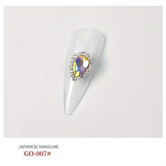 3D Alloy Nail Charms Large Rhinestones Metal Charms Gems For Nail Art