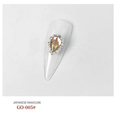 3D Alloy Nail Charms Large Rhinestones Metal Charms Gems For Nail Art