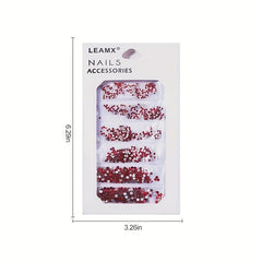 6 Grid Rhinestone Nail Stickers for DIY Nail Decor