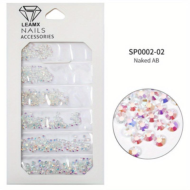 6 Grid Rhinestone Nail Stickers for DIY Nail Decor