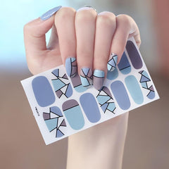 Glitter Nail Stickers Full Nail Wraps Self Adhesive Polish Strips Decals