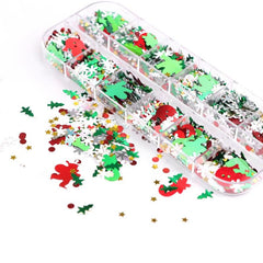 Christmas Nail Art Sequins for DIY and Decor