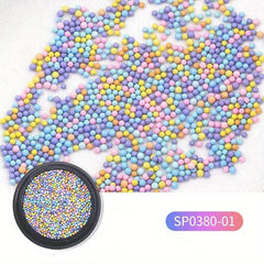 Mini Nail Caviar Beads Macaron Colors Nail Art Decoration
