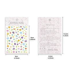 Summer Daisy Fruits Florals Petals Flowers Nail Stickers