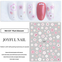 Summer Daisy Fruits Florals Petals Flowers Nail Stickers