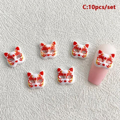 Cat Mask Nail Art Charms - Nail Art Accessories