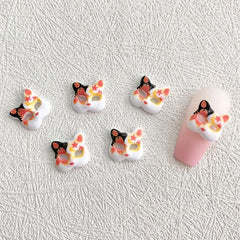 Cat Mask Nail Art Charms - Nail Art Accessories