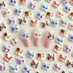 Cat Mask Nail Art Charms - Nail Art Accessories