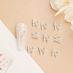 3D Alloy Butterfly Nail Art Charms Nail Art Accessories