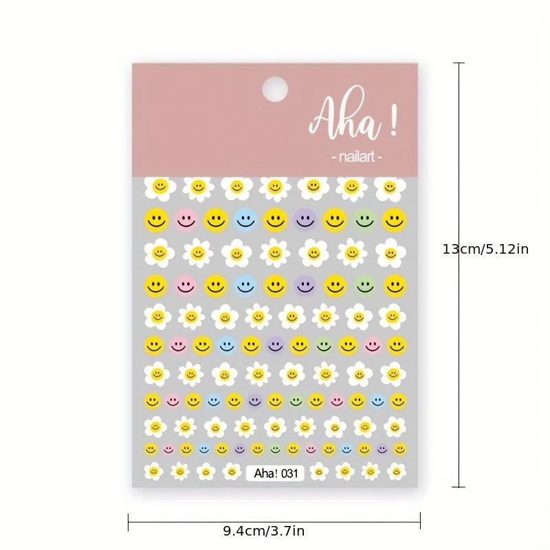 Smile Nail Art 3D Stickers Nail Decals For Nails - DIY Nail Art