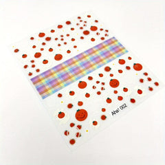 Smile Nail Art 3D Stickers Nail Decals For Nails - DIY Nail Art