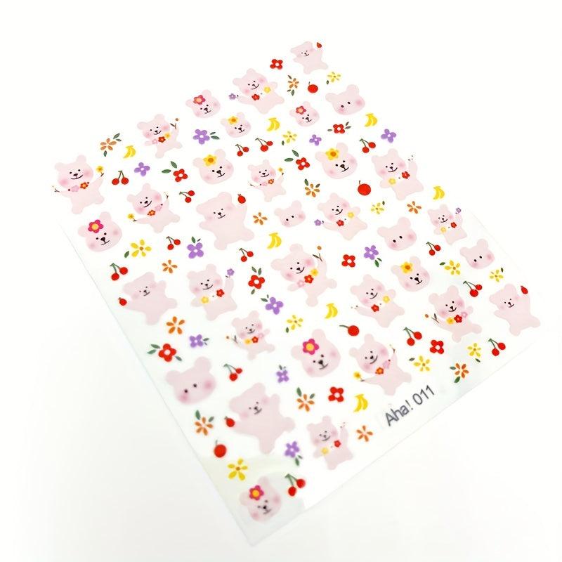 Smile Nail Art 3D Stickers Nail Decals For Nails - DIY Nail Art