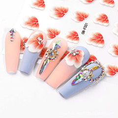 Flowers Nail Art Stickers Self-adhesive Nail Art Decorations
