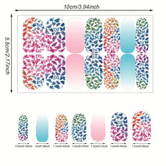 Butterfly Nail Polish Strips Self Adhesive Sticker Full Nail Wraps