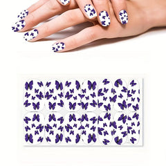 Butterfly Nail Polish Strips Self Adhesive Sticker Full Nail Wraps