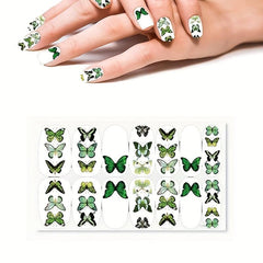 Butterfly Nail Polish Strips Self Adhesive Sticker Full Nail Wraps