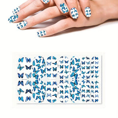 Butterfly Nail Polish Strips Self Adhesive Sticker Full Nail Wraps