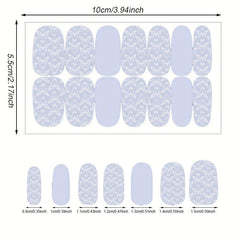 Solid Nail Polish Stickers With Butterfly Self Adhesive Nail Art Decal Strips