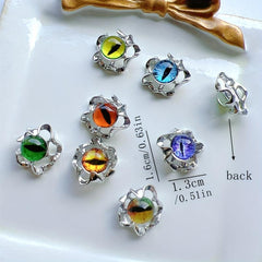 3D Cat Eye Nail Art Charms and Metal Decorations for DIY Nail Art
