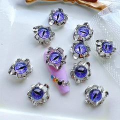3D Cat Eye Nail Art Charms and Metal Decorations for DIY Nail Art