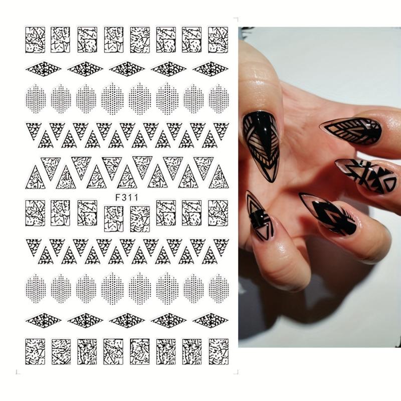 Bohemia Nail Art Stickers Self Adhesive Decals with Totem and Tilling Designs
