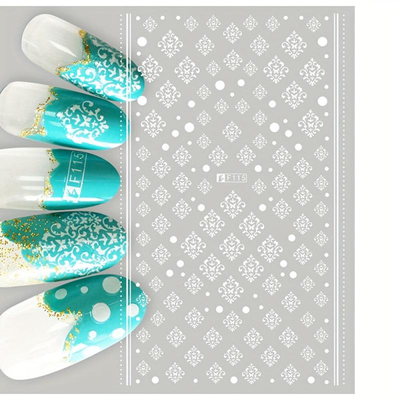 Bohemia Nail Art Stickers Self Adhesive Decals with Totem and Tilling Designs