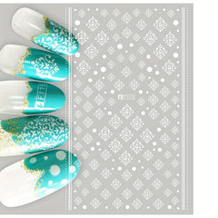 Bohemia Nail Art Stickers Self Adhesive Decals with Totem and Tilling Designs