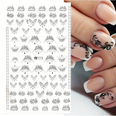 Bohemia Nail Art Stickers Self Adhesive Decals with Totem and Tilling Designs