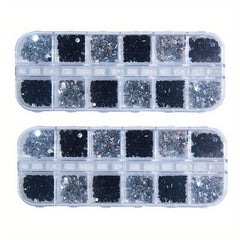 3D Flat Back Nail Art Rhinestones Crystal Gemstones