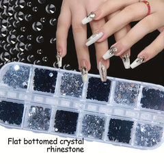 3D Flat Back Nail Art Rhinestones Crystal Gemstones