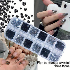 3D Flat Back Nail Art Rhinestones Crystal Gemstones