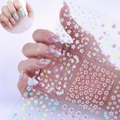 30 Blossom Flower Nail Art Stickers for Manicure DIY