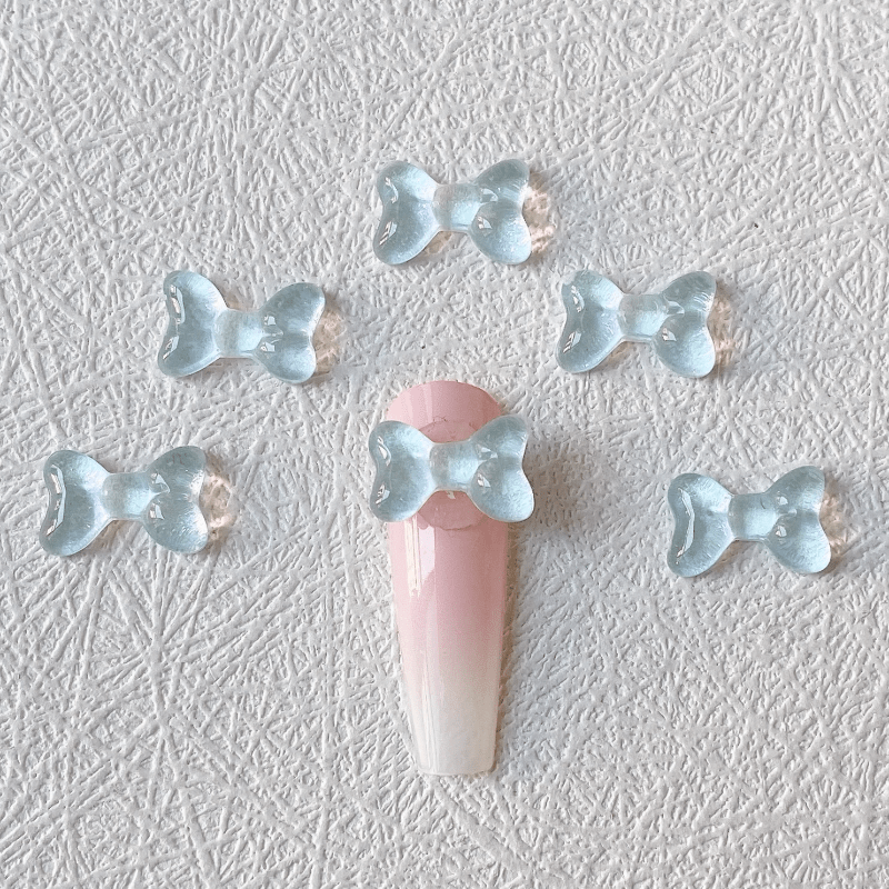 Aurora Bowknot Nail Charms 3D Nail Art Decoration 20 Pcs