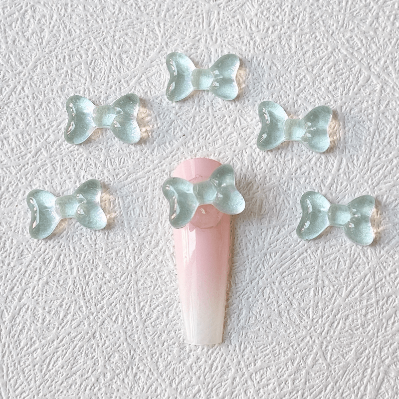 Aurora Bowknot Nail Charms 3D Nail Art Decoration 20 Pcs