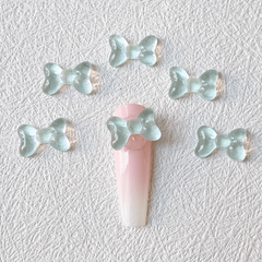 Aurora Bowknot Nail Charms 3D Nail Art Decoration 20 Pcs