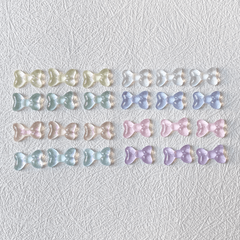 Aurora Bowknot Nail Charms 3D Nail Art Decoration 20 Pcs