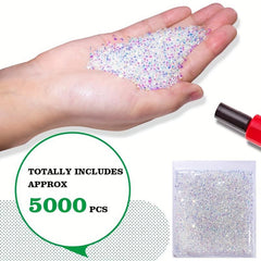 Flat Bottom Rhinestones for DIY Crafts - 1440 Pcs