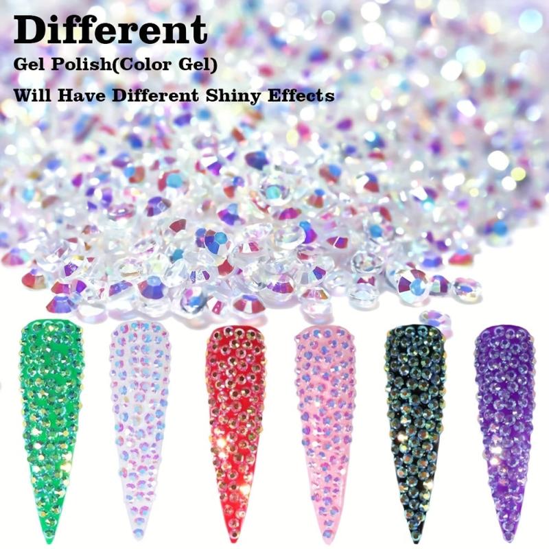 Flat Bottom Rhinestones for DIY Crafts - 1440 Pcs